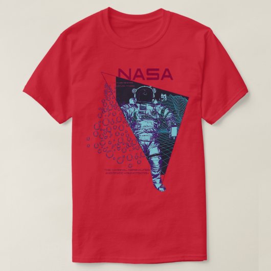 Outer Space Nasa Astronaut Exploration Science Ast T-shirt (Design voorkant)
