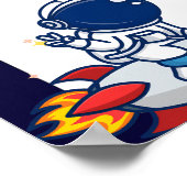 Outer Space Nummers 1-10 Educatieve Poster (Hoek)