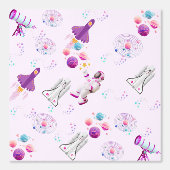 Outer Space Nursery Wallpaper Behang (Voorkant)