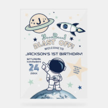 Outer Space Out of this World 1e Verjaardag Welkom