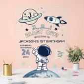 Outer Space Out of this World 1e Verjaardag Welkom Acryl Bord (Huwelijk)