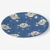 Outer Space Out of this World 1st Birthday Papieren Bordje (Gekanteld)