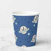 Outer Space Out of this World Birthday Papieren Bekers (Achterkant)