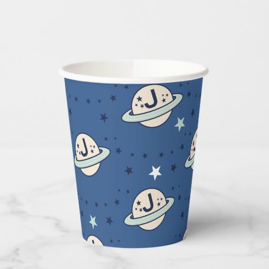 Outer Space Out of this World Birthday Papieren Bekers (Links)