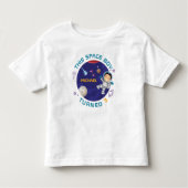 Outer Space Personalized Moon Stars Astronaut Kinder Shirts (Voorkant)