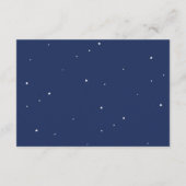 Outer Space Planet Galaxy Baby shower Boek Verzoek Informatiekaartje (Achterkant)