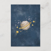 Outer Space Planet Galaxy Moon Star Boeken voor Ba Informatiekaartje (Achterkant)