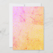 Outer Space Planet Girl eerste verjaardag uitnodig Kaart (Achterkant)