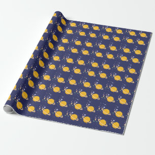 \Outer Space Planeten Cadeaupapier