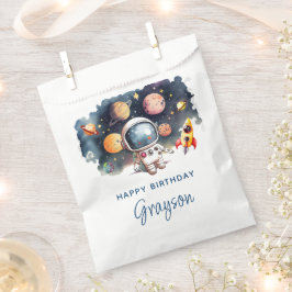 Outer Space Planeten Gefeliciteerd Verjaardag Bedankzakje