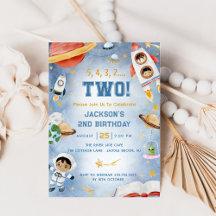 Outer Space Planets 2e verjaardagsfeest