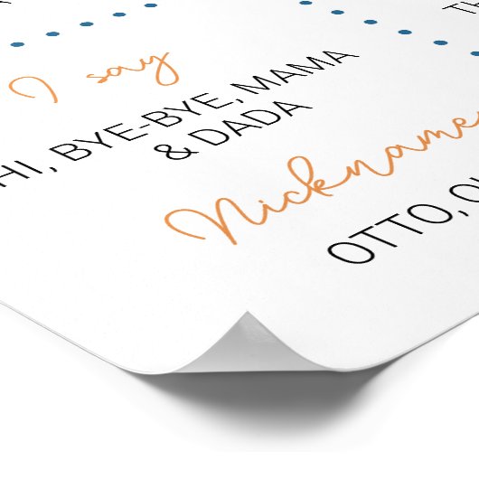 Outer Space Planets Eerste Verjaardag Mijlpaal Tek Poster (Hoek)