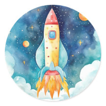 Outer Space Planets Eerste Verjaardag