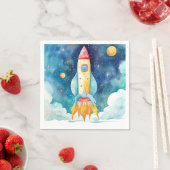 Outer Space Planets Eerste Verjaardag Servet (Insitu)