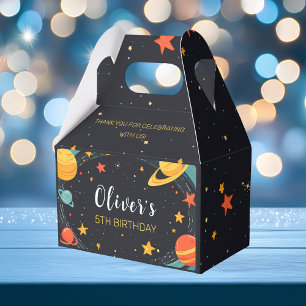 Outer Space Planets Galaxy Birthday Favoriete Box Bedankdoosjes