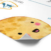 Outer Space Planets Galaxy Verjaardag Mijlpaal tek Poster (Hoek)