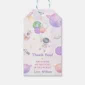 Outer Space Planets Raket Ship Bedankt Cadeau Labe Cadeaulabel (Voorkant)
