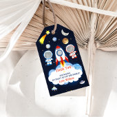 Outer Space Planets Raket Ship Bedankt Cadeau Labe Cadeaulabel
