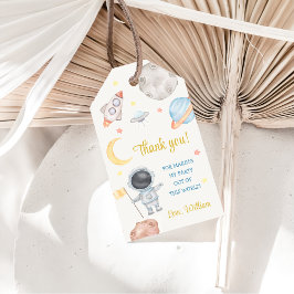 Outer Space Planets Raket Ship Dank u Cadeaulabel