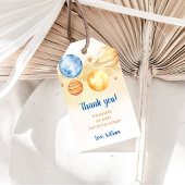 Outer Space Planets Raket Ship Dank u Cadeaulabel