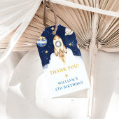 Outer Space Planets Raket Ship Dank u Cadeaulabel