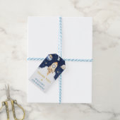 Outer Space Planets Raket Ship Dank u Cadeaulabel (Met Touw)