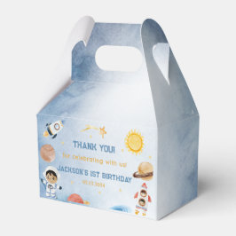 Outer Space Planets & Raketschip Verjaardagsfeest Bedankdoosjes