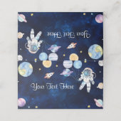 Outer Space Planets Verjaardag Plaats Kaart Plaatskaartje (Buitenkant ongevouwen)