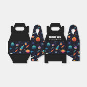 Outer Space Raket Verjaardagsfeestje Favor Box Bedankdoosjes (Uitgevouwen)