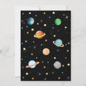 Outer Space Reach Four The Stars 4e verjaardag Kaart (Achterkant)