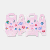 Outer Space Rocket Planets blauwe jongen Verjaarda Bedankdoosjes (Uitgevouwen)