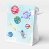 Outer Space Rocket Planets verjaardag jongen Bedankdoosjes (Achterkant)