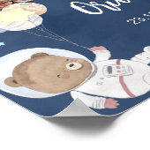 Outer Space Safari Verjaardagsfoto Mijlpaal Poster (Hoek)