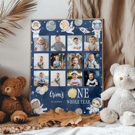 Outer Space Safari Verjaardagsfoto Mijlpaal Poster