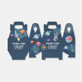 Outer Space Schattige Custom Boys Verjaardagsfeest Bedankdoosjes (Uitgevouwen)