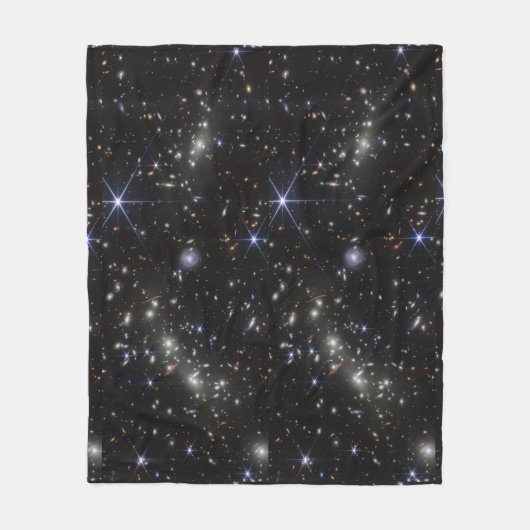 Outer Space Stars Galaxies Solar System Fleece Deken (Voorkant)