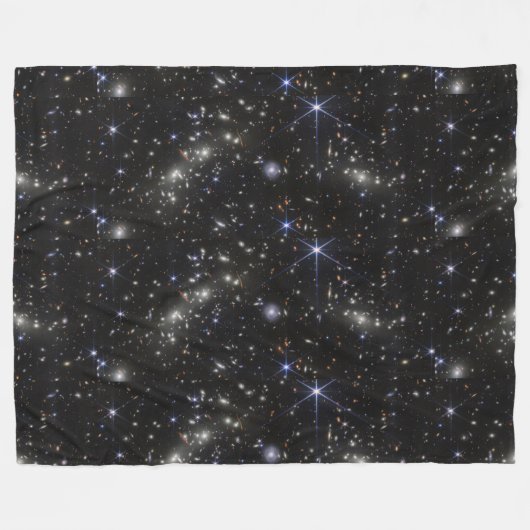 Outer Space Stars Galaxies Solar System Fleece Deken (Voorkant (Horizontaal))
