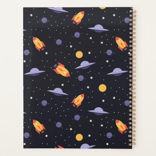 Outer Space | Studentenplanner Planner (Achterkant)