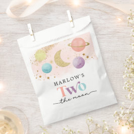 Outer Space Two de maan 2e verjaardagsfeestje Bedankzakje