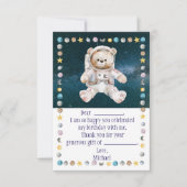 Outer Space Verjaardag dank je wel kaart (Voorkant)