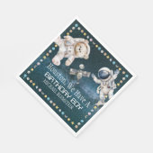 Outer Space Verjaardag Papieren servetten (Hoek)