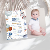 Outer Space Verjaardagsfeest 1e reis rond de zon Kaart