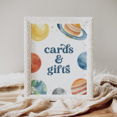 Outer Space Verjaardagsfeest Kaarten en geschenken Poster