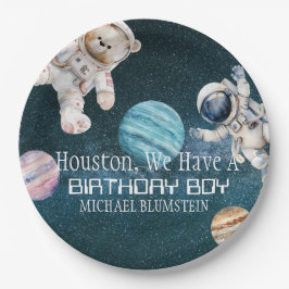 Outer Space Verjaardagsfeest Papieren Borden Bordje