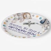 Outer Space Verjaardagsfeest Papieren Borden Papieren Bordje (Gekanteld)