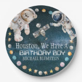 Outer Space Verjaardagsfeest Papieren Borden Papieren Bordje (Voorkant)