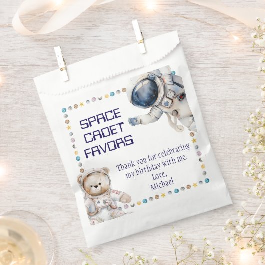 Outer Space Verjaardagsfeest Voorkeur Tassen Bedankzakje (Geknipt)