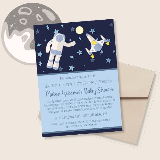 Outer Space Wijziging van Plannen Baby Borrel Kaart