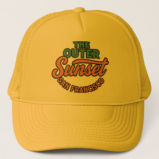 Outer Sunset Trucker Hat Pet (Voorkant)