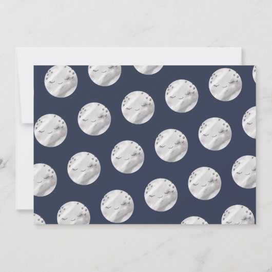 Outerspace Bewaar de datum Blauw 1e Verjaardag Kaart (Achterkant)